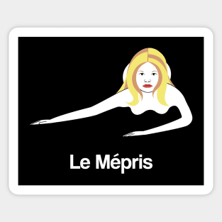 Le Mépris Minimal Movie Fan Art Brigitte Bardot Godard Sticker